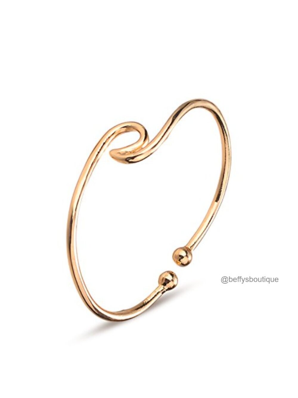 Bohemia Ocean Wave Wire Wrap Bracelet Alloy Adjustable Cuff Gift